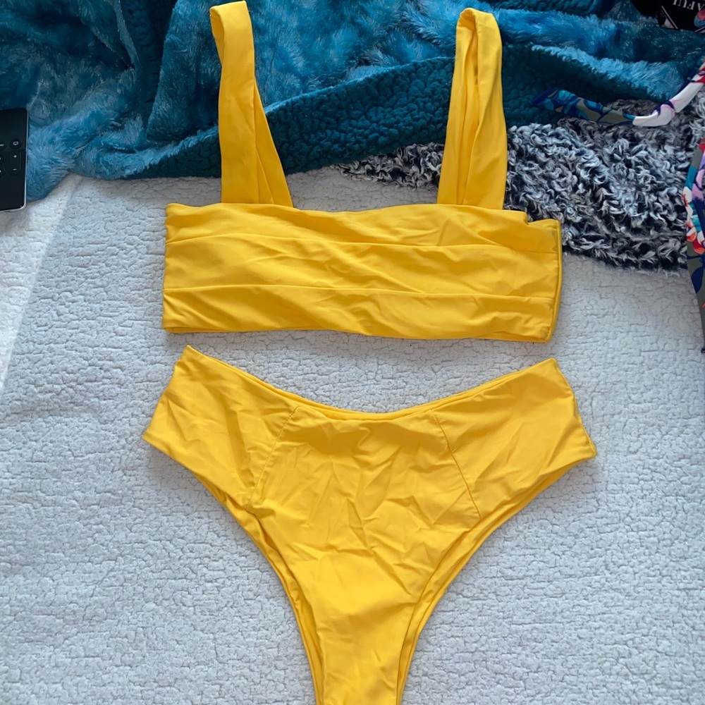 yellow bikini